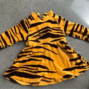 Mini Rodini Organic Yellow and Brown Striped Garment